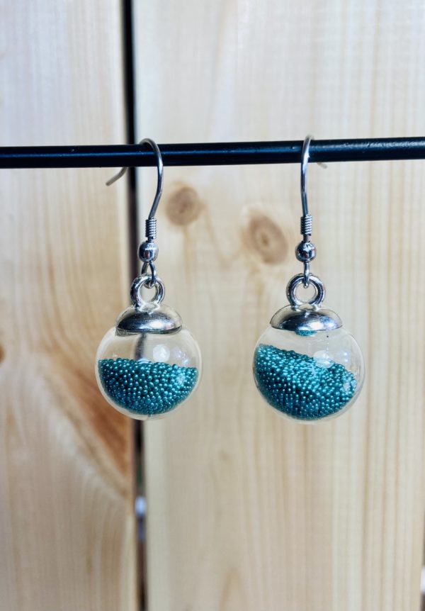 Boucles d'oreilles Bulle en verre